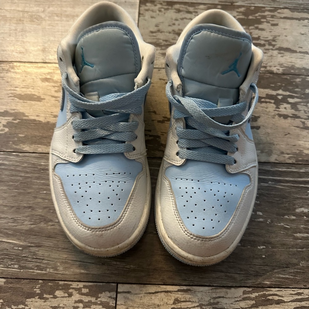Jordan Women's Shoes - Light Blue and White